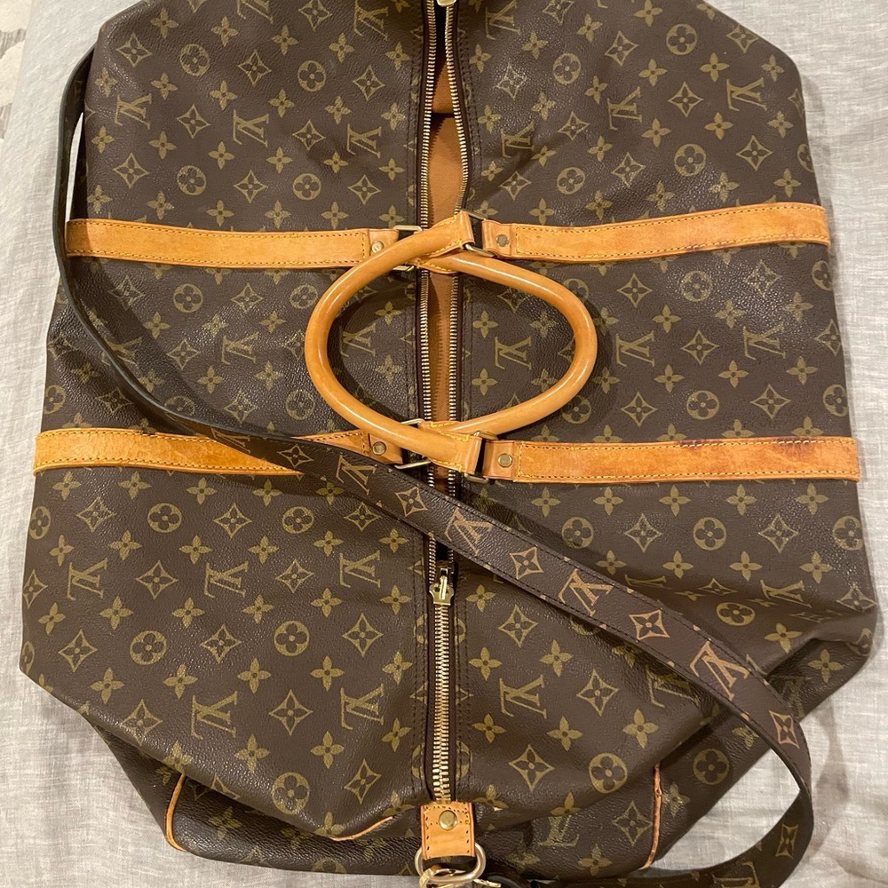 Louis Vuitton travel bag bandouliere 60 - Picture 3 of 5